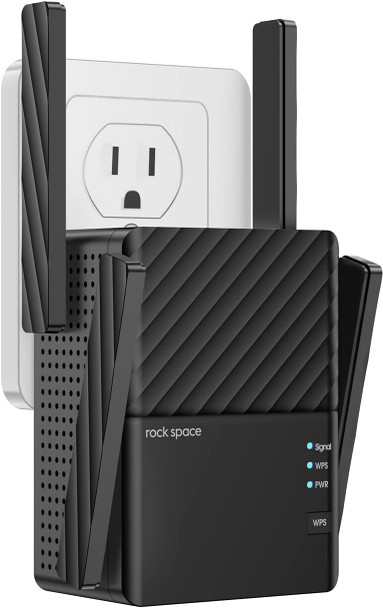 rockspace WiFi Extenders Signal Booster for Home, WiFi Booster Up to 1292 Sq Ft and 32 Devices with 5g&2.4g Dual Band, WiFi Extender, WiFi Repeater, WiFi Booster and Signal Amplifier, 1-Tap Setup rockspace WiFi Extenders Signal Booster for Home, WiFi Booster Up to 1292 Sq Ft and 32 Devices with 5g&2.4g Dual Band, WiFi Extender, WiFi Repeater, WiFi Booster and Signal Amplifier, 1-Tap Setup