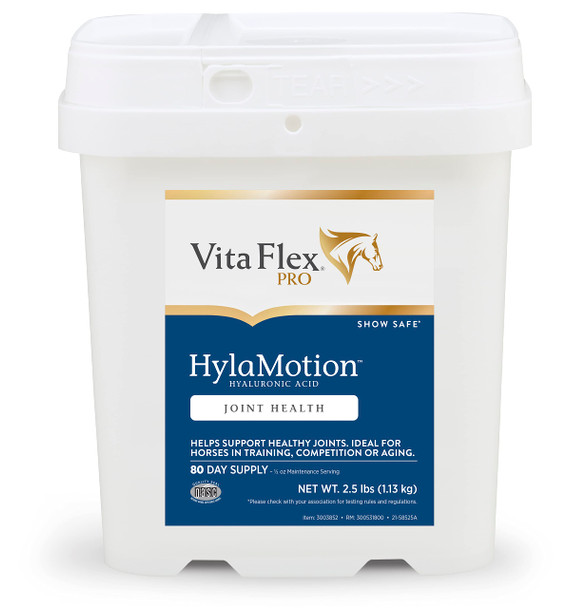 Vita Flex Pro Hylamotion Hyaluronic Acid Horse Joint Supplement Ideal For Aging Training Or Competition Horses 2.5 Pounds