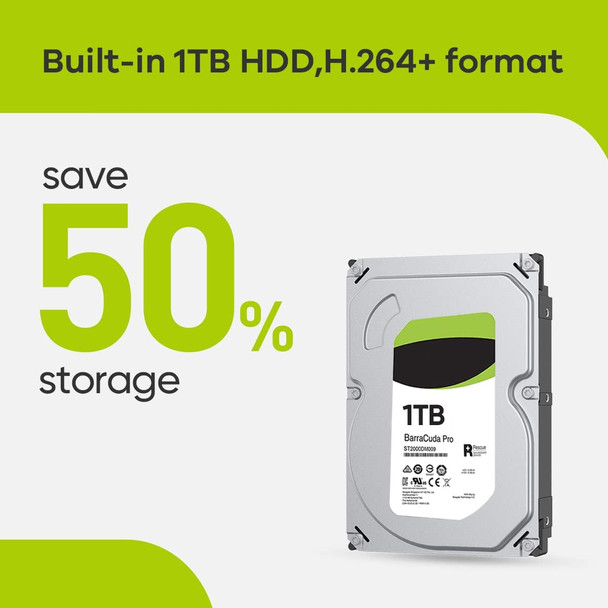 SANNCE 8-Channel 1080P Lite Wired Home Surveillance Security Camera System DVR Recorder with 1TB Hard Disk Drive, Human Detection, Standalone DVR Video Recorder CCTV Support 5-in-1 CVBS/AHD/TVI/CVI/IP SANNCE 8-Channel 1080P Lite Wired Home Surveillance Security Camera System DVR Recorder with 1TB Hard Disk Drive, Human Detection, Standalone DVR Video Recorder CCTV Support 5-in-1 CVBS/AHD/TVI/CVI/IP