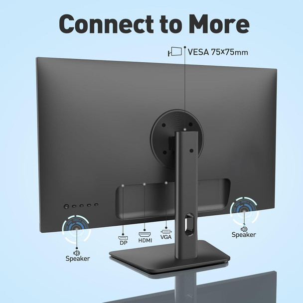 SANSUI Monitor 24 inch IPS FHD 1080P 75HZ HDR10 Computer Monitor with HDMI,VGA,DP Ports Frameless/Eye Care/Ergonomic Tilt/Speakers Built-in(ES-24X5A HDMI Cable Included) SANSUI Monitor 24 inch IPS FHD 1080P 75HZ HDR10 Computer Monitor with HDMI,VGA,DP Ports Frameless/Eye Care/Ergonomic Tilt/Speakers Built-in(ES-24X5A HDMI Cable Included)