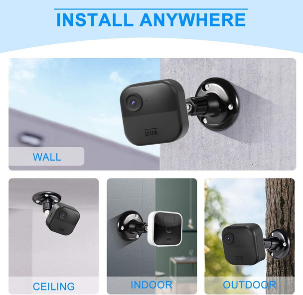 3rd & 4th Gen Blink Outdoor Camera Mounts, Aotnex All-New 360 Degree Adjustable Cover Surveillance Wall Mounts for Blink Outdoor Indoor Home Security Camera System (3 PCS, Black) 3rd & 4th Gen Blink Outdoor Camera Mounts, Aotnex All-New 360 Degree Adjustable Cover Surveillance Wall Mounts for Blink Outdoor Indoor Home Security Camera System (3 PCS, Black)