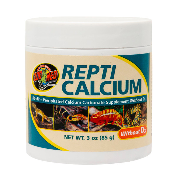 Zoo Med Reptile Calcium Without Vitamin D3 8-Ounce