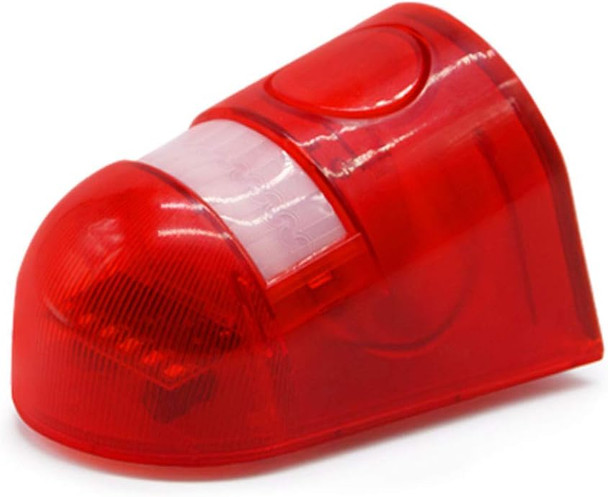 Solar Security Light Alarm,2 Pack IP65 Waterproof PIR LED Motion Sensor Flashing Light Lamp,Built in Battery,Energy Saving Warning 110dB Loud Siren Solar Light for Home Flashing Outdoor