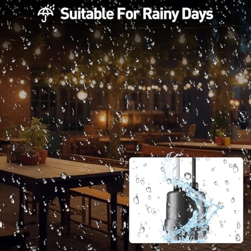 Lytlstrox Temporary Pigtail Light Bulb Socket SetDiy Lighting With E26 E27 Lamp Sockets For Outdoor Garden Patio 110-250V 4A 60W Max Black 12 Pack