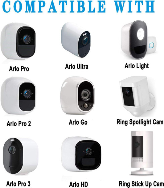 Adjustable Security Metal Wall Mount Indoor/Outdoor Aluminium Alloy Camera Mount for Arlo, Arlo Pro, Arlo Pro 2, Arlo Pro 3, Arlo Ultra Surveillance Camera (4 Pack, Black) Adjustable Security Metal Wall Mount Indoor/Outdoor Aluminium Alloy Camera Mount for Arlo, Arlo Pro, Arlo Pro 2, Arlo Pro 3, Arlo Ultra Surveillance Camera (4 Pack, Black)