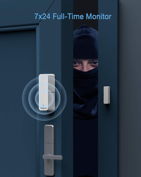 Smart Door Sensor 2 Pack, TESSAN WiFi Window Contact Sensor Work with Amazon Alexa, Google Assistant, No Hub Required, Trigger Phone Notification, Phone Alarm, Programmable with Smart Life Devices Smart Door Sensor 2 Pack, TESSAN WiFi Window Contact Sensor Work with Amazon Alexa, Google Assistant, No Hub Required, Trigger Phone Notification, Phone Alarm, Programmable with Smart Life Devices