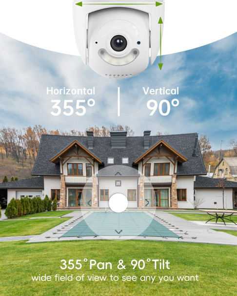 5G/2.4G WiFi Security Camera Outdoor,24/7 Recording Home Security Cameras 2K,360° PTZ Wired Cameras for Home Security Outside,Auto Tracking 5G/2.4G WiFi Security Camera Outdoor,24/7 Recording Home Security Cameras 2K,360° PTZ Wired Cameras for Home Security Outside,Auto Tracking