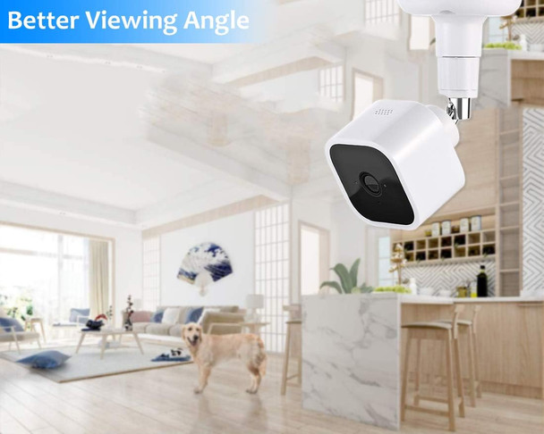 Blink Mini Camera Wall Mount Bracket, 360 Degree Adjustable Camera Mount Stand for Blink Mini Indoor Camera, Also Fit for Blink XT2 Outdoor / Indoor Home Security Camera System (2 Pack) Blink Mini Camera Wall Mount Bracket, 360 Degree Adjustable Camera Mount Stand for Blink Mini Indoor Camera, Also Fit for Blink XT2 Outdoor / Indoor Home Security Camera System (2 Pack)