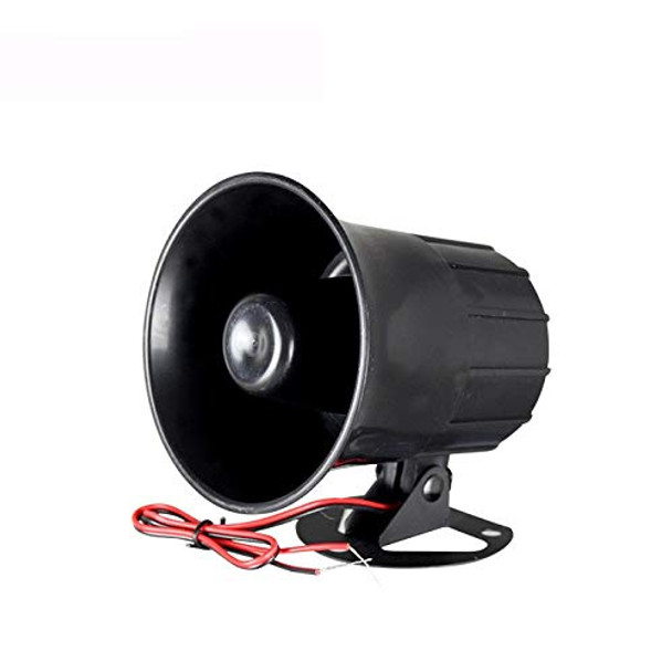 Wired Alarm Siren Horn 15W Dc 6 To 12V Security Siren With Bracket For Home Security Alarm System