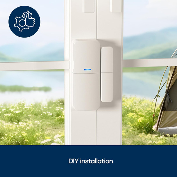 Tolviviov Alpha Contact Sensor - Compatible With Tolviviov Alpha Home Alarm System-Hub