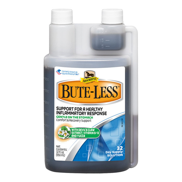Absorbine Bute-Less Long-Term Horse Comfort & Recovery Supplement Paste Gentle On Stomach Devil S Claw Vitamin B-12 Yucca 1Oz Syringe / 3 Doses