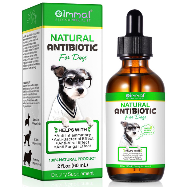 Alivo Antibiotic For Dogs Natural Dog Antibiotic Supplement For Urinary Tract Support Digestion & Skin Health With Herbal Blend Dog Supplies For Overall Dogs Health Bacon Flavored Liquid - 60Ml / 2.02Oz