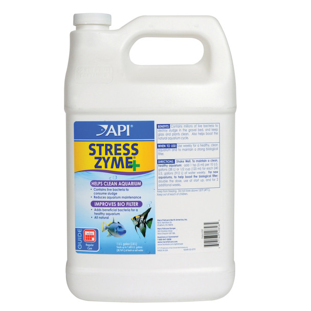 Api Stress Zyme Freshwater And Saltwater Aquarium Cleaning Solution 1-Ounce Bottle