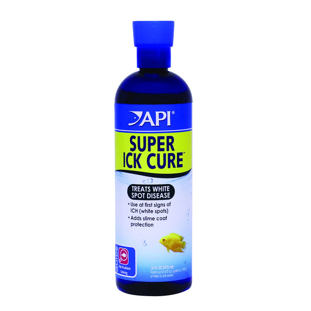 Api Liquid Super Ick Cure Fish Remedy Freshwater And Saltwater Fish Medication 4 Fl Oz(Pack Of 1) White