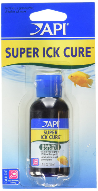 Api Liquid Super Ick Cure Fish Remedy Freshwater And Saltwater Fish Medication 4 Fl Oz(Pack Of 1) White
