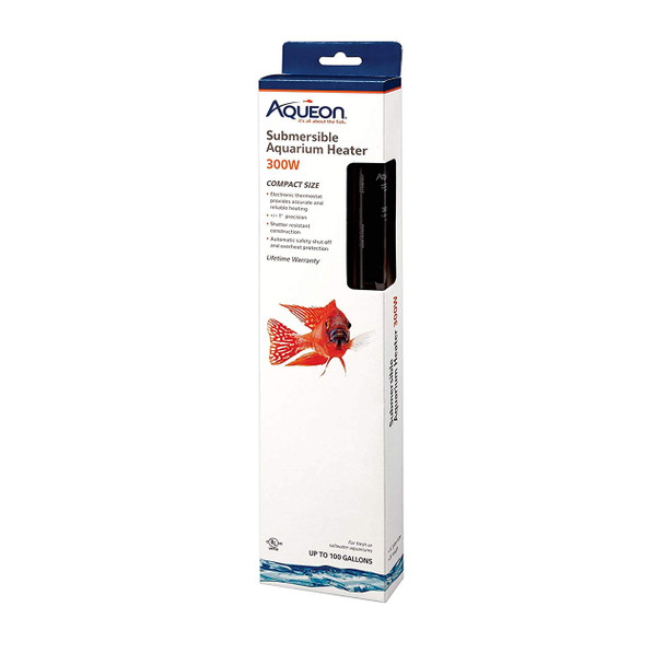 Aqueon Submersible Aquarium Heater 300 Watts Up To 100 Gallons