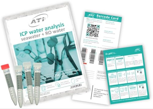 Ati Icp Test Seawater Pro Laboratory Analysis With Osmosis Water Analysis For Seawater Aquariums Incl. Shipping