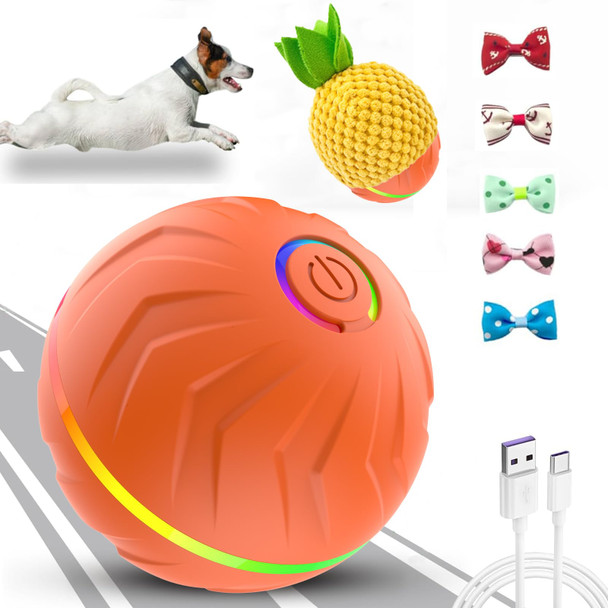 Autrety 2 Packs Electric Dog Ball Toy For Cat360 Smart Automatic Interactive Rolling Dog Smart Pet Toy Ball For Kids