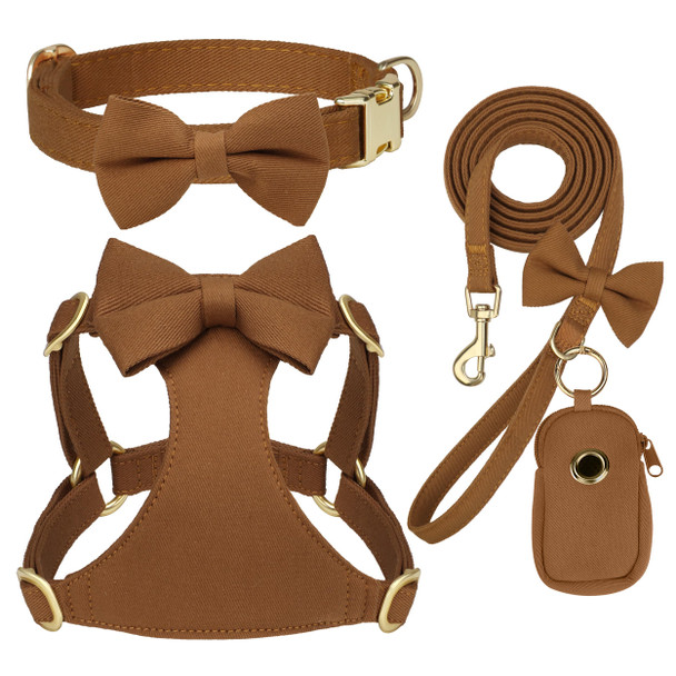 Beirui Adorable Small Dog Harness Collar And Leash SetCute Xxs Puppy Harness Set With 3 Bows For Tiny DogsChihuahuaAdjustable Step-In Vest For Daily WalkingParties&Holiday Outfits(PurpleXxs)