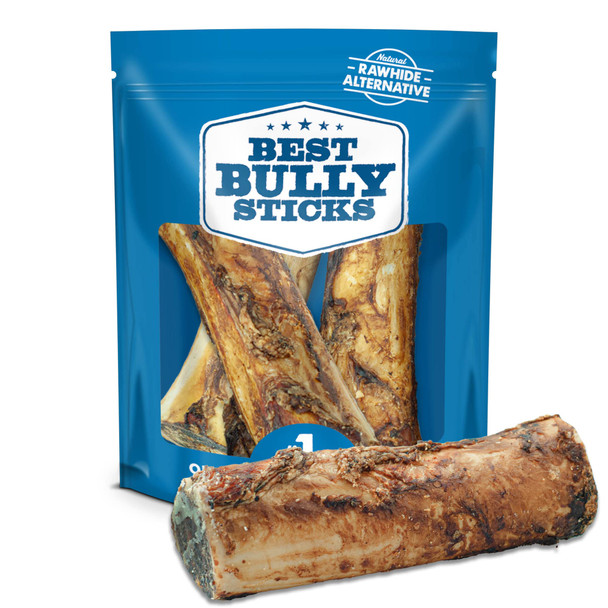 Best Bully Sticks Marrow Bones - 3 Count (Pack Of 1) - Usa Packed Healthy Snack Grass-Fed Beef Long-Lasting Great For Large Breeds