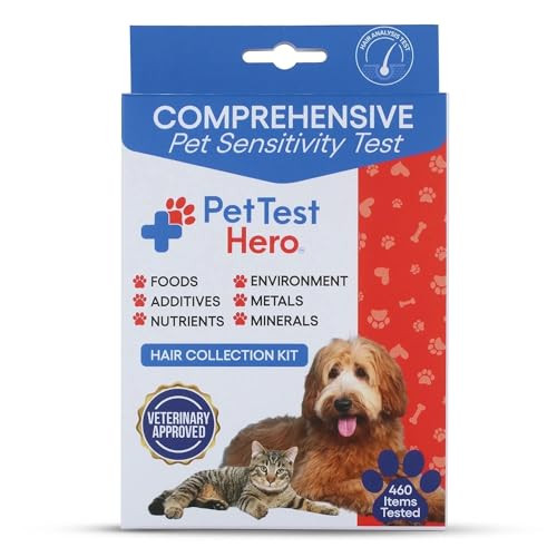 Better Life Science Pet Food & Environmental Sensitivity Hair Sample Testing Kit Over 460 Items Tested At-Home Non-Invasive Collection For Dogs & Cats Informational Report For Pet Owners
