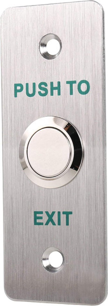 Uhppote Momentary Push To Exit Button Switch No/Com Output Stainless Steel Panel For Access Control Hollow Door