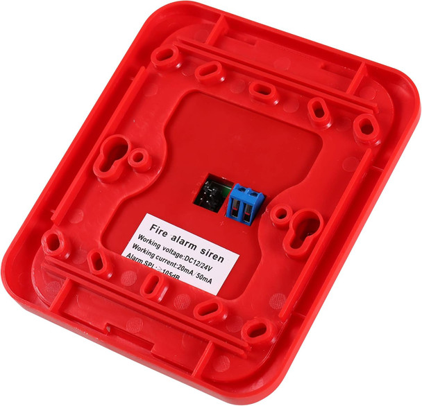 UHPPOTE Wired 12/24VDC Sound and Light Alarm Warning Strobe Siren Horn Sound Alert Safety System Sensor UHPPOTE Wired 12/24VDC Sound and Light Alarm Warning Strobe Siren Horn Sound Alert Safety System Sensor