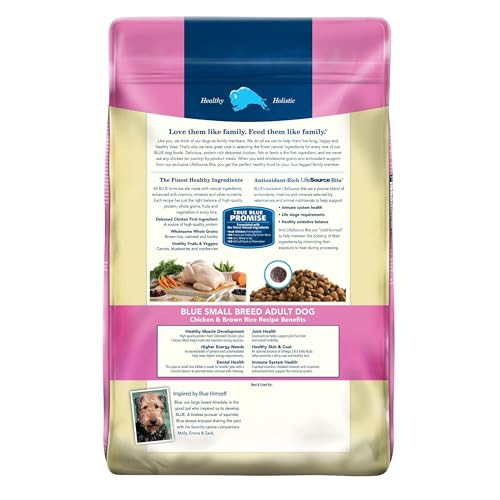 Blue Buffalo Life Protection Formula Adult Small Breed Dry Dog Food Supports High Energy Needs Made With Natural Ingredients Chicken & Brown Rice Recipe 15-Lb Bag