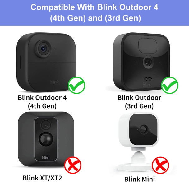 Blink Outdoor 4 (4th Gen) Wall Mount, Weatherproof Protective Cover and 360 Degree Adjustable Mount with Blink Sync Module 2 Outlet Mount for Blink Outdoor Indoor Security Camera (White, 1 Pack) Blink Outdoor 4 (4th Gen) Wall Mount, Weatherproof Protective Cover and 360 Degree Adjustable Mount with Blink Sync Module 2 Outlet Mount for Blink Outdoor Indoor Security Camera (White, 1 Pack)