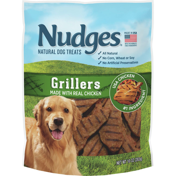 Blue Buffalo Nudges Grillers Natural Dog Treats Made In The Usa With Real Steak 16-Oz Bag