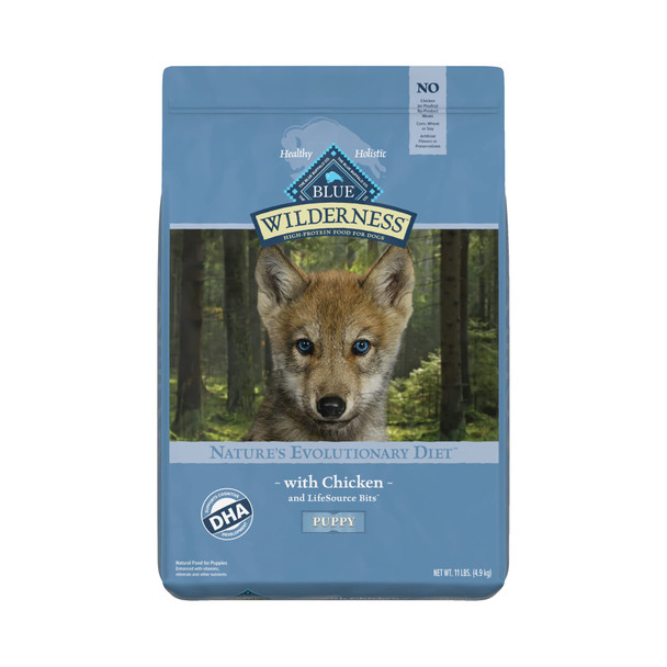 Blue Wilderness Blue Buffalo Wilderness Puppy High-Protein Dry Dog Food With Real Chicken Grain- Made In The Usa With Natural Ingredients Chicken 4.5-Lb Bag