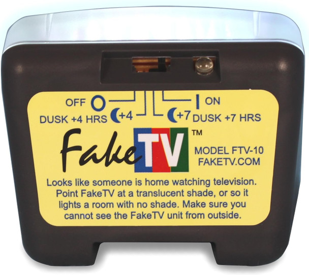 – Ftv-10 Charcoal Design Burglar Deterrent – Simulated Tv Light With Frosted Lens – Energy-Efficient Led Dummy Home Security Technology – Prime Quality House & Valuables Protection Equipment
