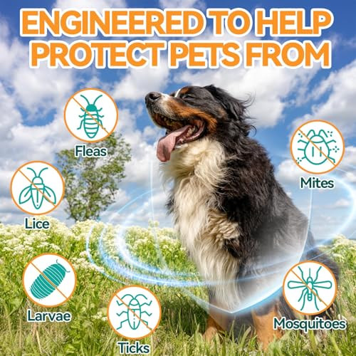 Carmelie Flea And Tick Prevention For Dog Natural Oral Flea & Tick Support Drops With Omega-3 For Puppy Pets - Supports Healthy Skin & Coat - Oral Supplement For All Breeds And Ages - Chicken