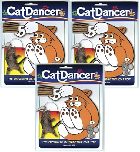 Cat Dancer -The Original Interactive Cat And Kitten Toy Size:Pack Of 3