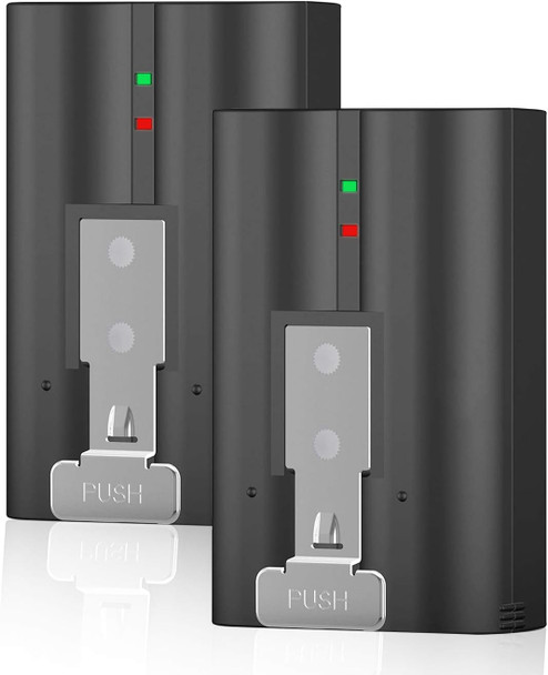 2-Pack 6040mAh Replacement Battery with Charger Station for Ring-Doorbell Camera 2/3/4, Spotlight Camera and Stick Up Cam, Rechargeable Upgraded Lithium Li-ion Batteries 3.65V Camera Indoor 2-Pack 6040mAh Replacement Battery with Charger Station for Ring-Doorbell Camera 2/3/4, Spotlight Camera and Stick Up Cam, Rechargeable Upgraded Lithium Li-ion Batteries 3.65V Camera Indoor