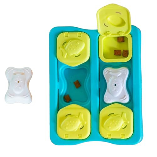 Catstages Kitty Cube Interactive Treat Puzzle Cat Toy Blue