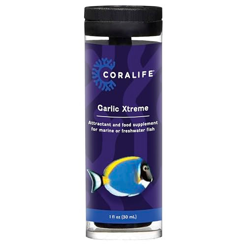 Coralife Fish Tank Aquarium Garlic Xtreme Attractant And Food Supplement For Saltwater Marine Or Freshwater Fish 1 Oz