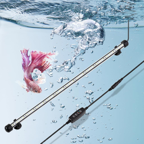 Datoo 4W 7.5Inch Submersible Aquarium Light Underwater Fish Tank Light Led Aquarium Light Bar With Timer Auto On/Off And Dimmer Adjustable Brightness 1 Yr