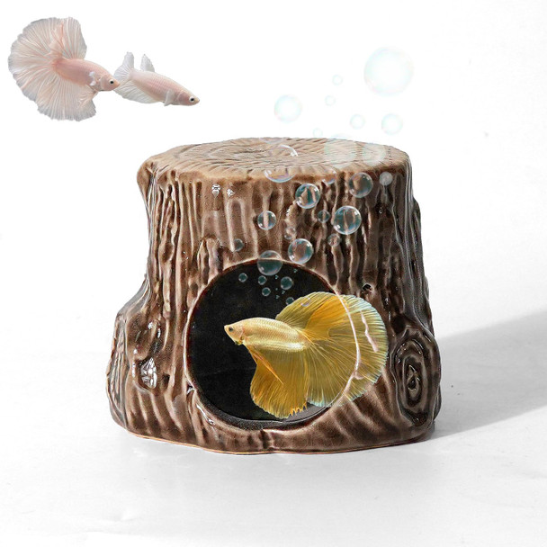 Deapeey Aquarium Decor Cave Betta Fish Aquarium Accessories Ornaments Hiding Cave Strawberry House Hideout For Shrimp Cichlid Hermit Crab Octopus Hiding Breeding For Tank (Pink)