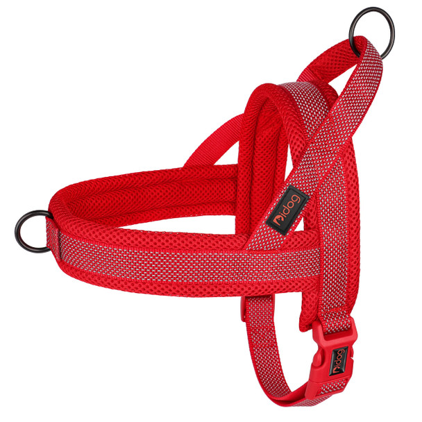 Didog No Pull Dog Harness With Soft Mesh PaddedReflective & Quick Fit Light Weight Dog Strap Vest HarnessEasy For Walking Training (S:Chest 18-22" Mesh-Hot Pink)