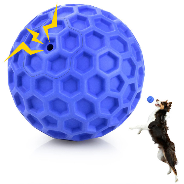 Dissknic Indestructible Squeaky Dog Ball Relieves Anxiety Cleans Teeth Interactive Chew Toy For Aggressive Chewers Dog Toy For Large Breeds Outdoor Waterproof