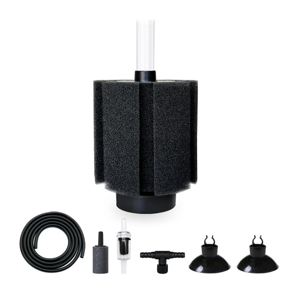 Dvhey 2 Pack 60-70 Gal Aquarium Sponge Filter With Air Stone And Ceramic Filter Media Quiet Fish Tank Bio Filter For Breeding Fry Shrimp Betta Fish Tank