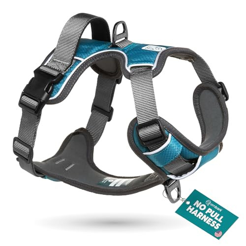 Embark Pets Embark Adventure Small Dog Harness No-Pull Reflective Trim Military-Grade Nylon Front Clip With Gel-Lined Handle