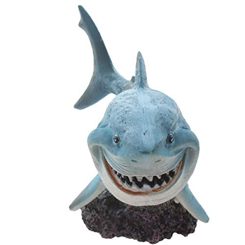 Emours Resin Shark Fish Tank Decor Aquarium Ornament Home DecorationSmall