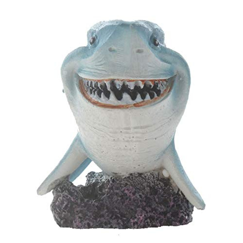Emours Resin Shark Fish Tank Decor Aquarium Ornament Home DecorationSmall