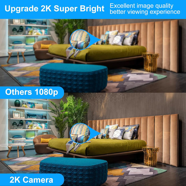 2K Baby Monitor Camera with Phone App, 5G WiFi Security Camera Indoor, 4MP 360 PTZ Home Camera for Pet, Color Night Vision 2K Baby Monitor Camera with Phone App, 5G WiFi Security Camera Indoor, 4MP 360 PTZ Home Camera for Pet, Color Night Vision