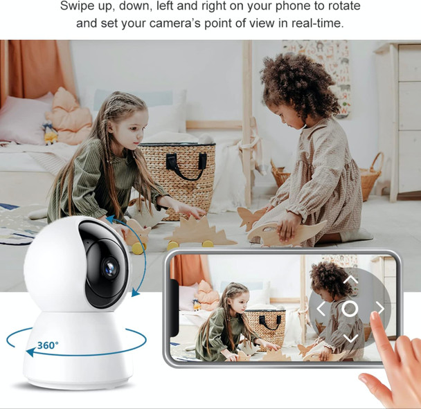 2K Baby Monitor Camera with Phone App, 5G WiFi Security Camera Indoor, 4MP 360 PTZ Home Camera for Pet, Color Night Vision 2K Baby Monitor Camera with Phone App, 5G WiFi Security Camera Indoor, 4MP 360 PTZ Home Camera for Pet, Color Night Vision