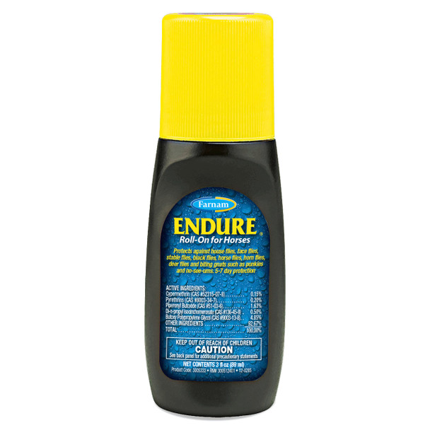 Farnam Endure Roll-On Fly Repellent For Horses For Sensitive Areas 3 Ounces