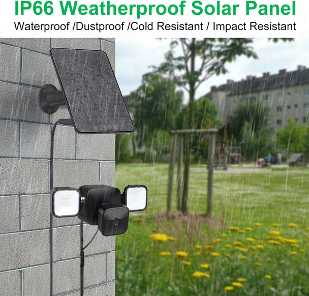 Solar Panel for Blink Outdoor 4 /(3rd Gen) Floodlight + Blink Outdoor Camera,16.5Ft/5m Weatherproof Cable Power Your Blink Floodlight Camera Continuously (Floodlight & Camera NOT Included) Solar Panel for Blink Outdoor 4 /(3rd Gen) Floodlight + Blink Outdoor Camera,16.5Ft/5m Weatherproof Cable Power Your Blink Floodlight Camera Continuously (Floodlight & Camera NOT Included)