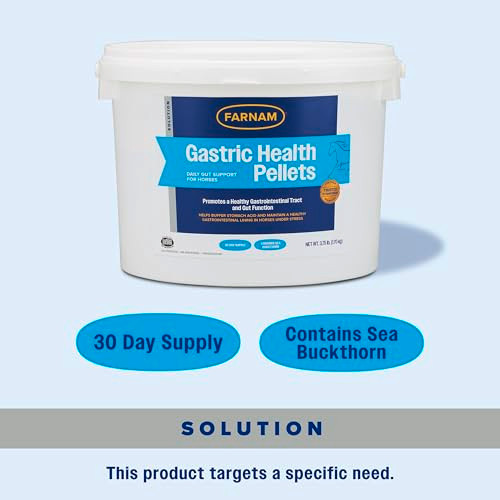 Farnam Gastric Health Pellets Daily Gut And Digestive Health Supplement For Horses Helps Maintain A Healthy Gastrointestinal Tract And Gut Function